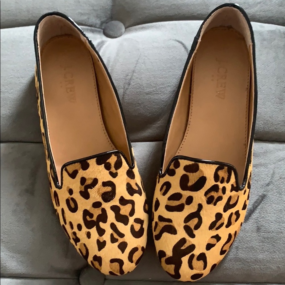 J. Crew Factory Cora Calf Hair Loafers, size 6